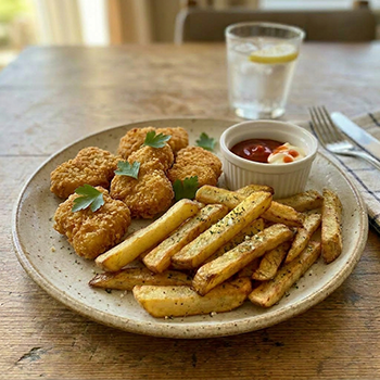 Chicken Nuggets and Chips