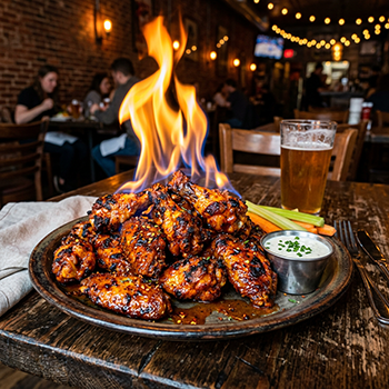 Flaming Chicken Wings 